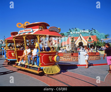 Jolly Trolley, Mickey’s Toontown, Disneyland, Anaheim, California, United States of America Stock Photo