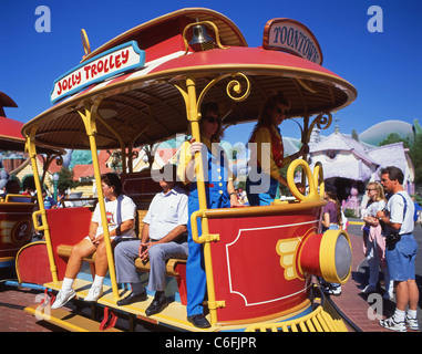 Jolly Trolley, Mickey’s Toontown, Disneyland, Anaheim, California, United States of America Stock Photo