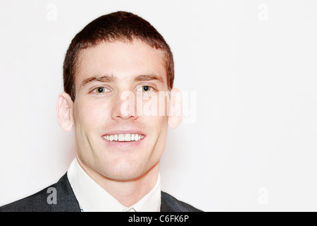 Handsome Smiling Young Executive Stock Photo