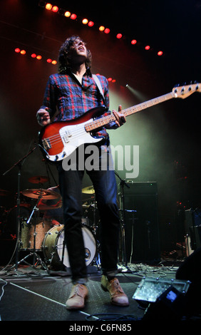 Dave Monks Tokyo Police Club plays in concert at the Fillmore Miami Beach at The Jackie Gleason Theater Miami Beach, Florida - Stock Photo