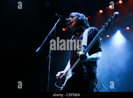 Dave Monks Tokyo Police Club plays in concert at the Fillmore Miami Beach at The Jackie Gleason Theater Miami Beach, Florida - Stock Photo