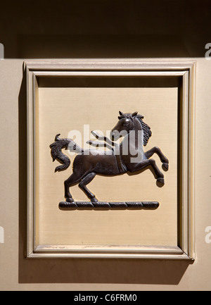 Lloyds bank black horse logo Stock Photo