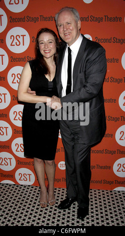 Jennifer Ehle and John Lithgow Opening night after party of 'Second Stage Theatre' production of 'Mr. and Mrs. Fitch' held at Stock Photo