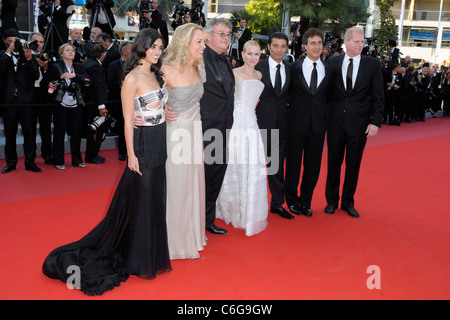 Liraz Charhi, former CIA agent Valerie Plame, guest, Naomi Watts, Khaled Nabwy, director Doug Liman 2010 Cannes International Stock Photo