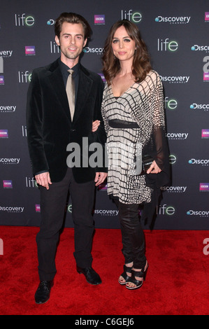 Nate Dushku & Eliza Dushku Premiere Screening of Discovery Channelâ€™s 'LIFE' at the Getty Center - Arrivals Los Angeles, Stock Photo