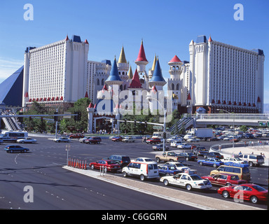 Excalibur Hotel and Casino on The Vegas Strip, Las Vegas, Nevada, United States of America Stock Photo