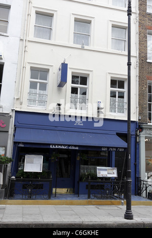 Elana's L'Etoile restaurant in Charlotte Street, London. Stock Photo