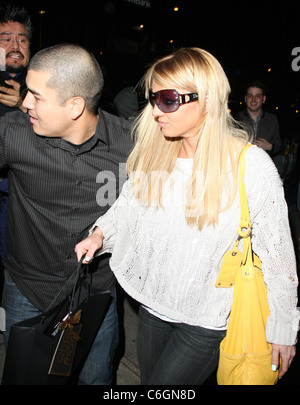 Britney Spears leaves Nine Zero One salon in West Hollywood Los Angeles, California - 26.02.10 RHS Stock Photo