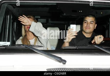 Britney Spears leaves Nine Zero One salon in West Hollywood Los Angeles, California - 26.02.10 RHS Stock Photo