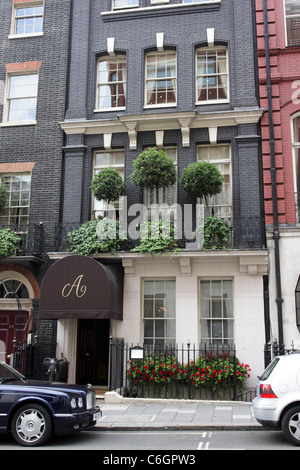 Front elevation of Aspinall's Casino in Mayfair, London. Stock Photo