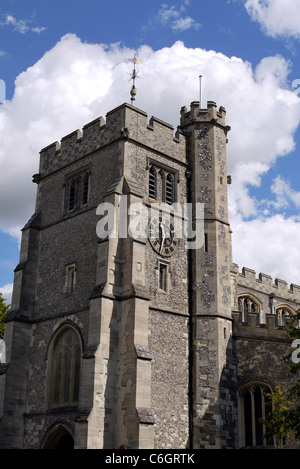 The Parish Church of St Peter and St Paul, in the market town of Tring, Hertfordshire, England Stock Photo