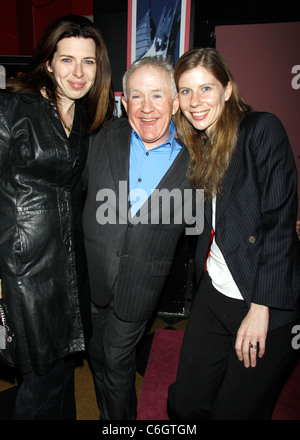 Heather Matarazzo, Leslie Jordan, and Caroline Murphy attending the opening of the off-broadway play 'My Trip Down The Pink Stock Photo