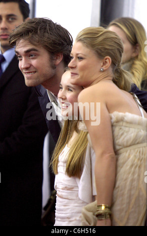 Robert Pattinson, Ruby Jerins and Emilie de Ravin New York premiere of 'Remember Me' at the Paris Theatre New York City, USA - Stock Photo