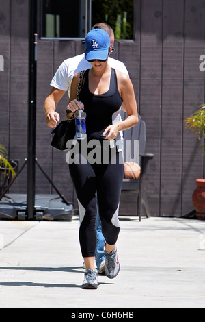 Katy Perry seen leaving the gym with her personal trainer in West