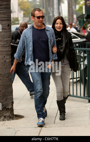 Peter White and Michelle Monaghan going to the medical center in Beverly Hills. Los Angeles, California - 27.04.10 Agent 47 Stock Photo