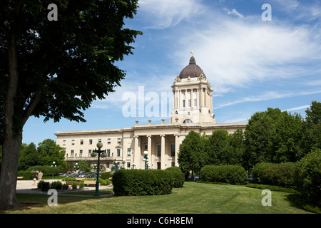 rear of the manitoba legislative building winnipeg manitoba canada Stock Photo