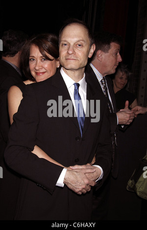 Karen Ziemba and David Hyde Pierce The 2010 Vineyard Theatre Gala honoring Kander and Ebb held at the Hudson Theatre. New York Stock Photo