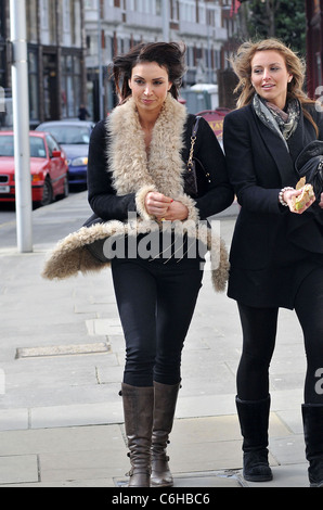 Christine Bleakley walking to a restaurant with her sister Nicola London, England - 09.03.10 Stock Photo