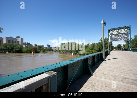 The Forks Historic Port and the Forks Historic Railway Bridge over the ...