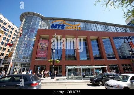 mts centre on portage avenue downtown winnipeg manitoba canada Stock Photo