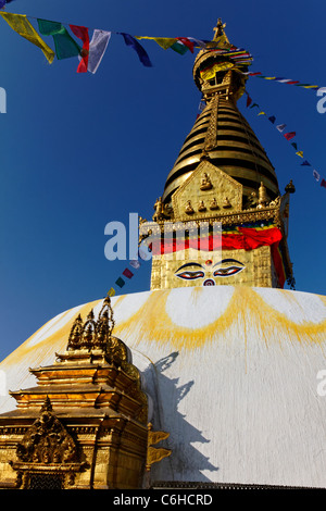 Swayambhunath, the Monkey Temple, Kathamndu, Nepal Stock Photo