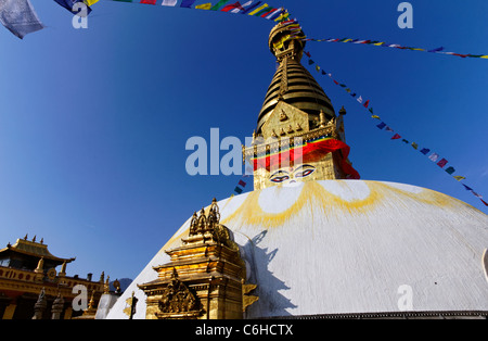 Swayambhunath, the Monkey Temple, Kathamndu, Nepal Stock Photo