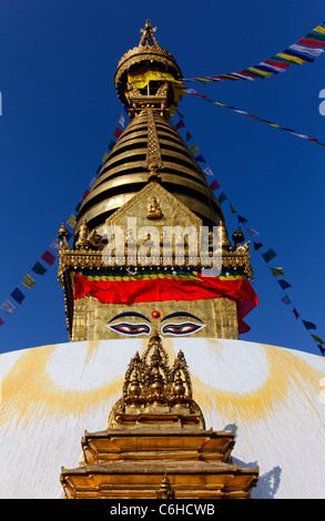 Swayambhunath, the Monkey Temple, Kathamndu, Nepal Stock Photo