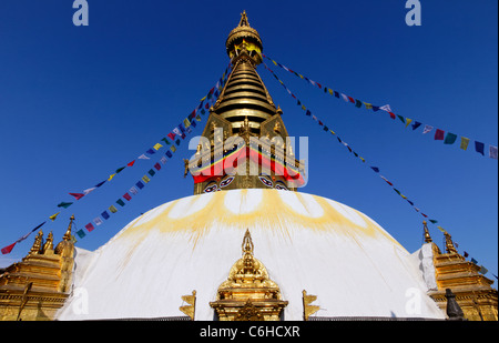 Swayambhunath, the Monkey Temple, Kathamndu, Nepal Stock Photo