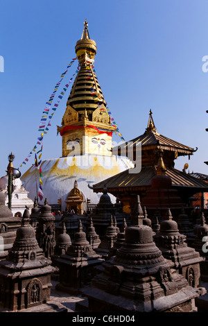 Swayambhunath, the Monkey Temple, Kathamndu, Nepal Stock Photo