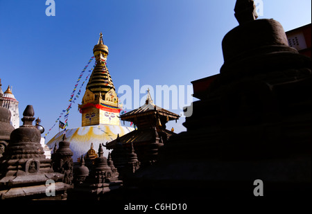 Swayambhunath, the Monkey Temple, Kathamndu, Nepal Stock Photo