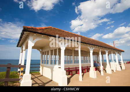 A park shelter in Sheringham, Norfolk, UK. Stock Photo