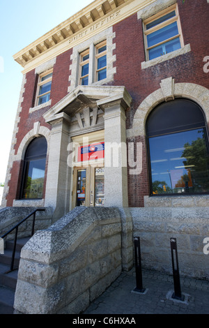 st boniface post office in french quarter winnipeg manitoba canada Stock Photo