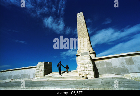 Helles Memorial, Gallipoli Battlefield Turkey from 1915 campaign. Maintained by Commonwealth War Graves Commission. Stock Photo