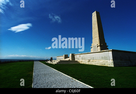 Helles Memorial,Gallipoli Battlefield Turkey from 1915 campaign. Maintained by Commonwealth War Graves Commission. Stock Photo