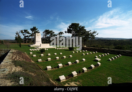 Hill 60 cemetery, Gallipoli Battlefield Turkey from 1915 campaign. Maintained by Commonwealth War Graves Commission. Stock Photo