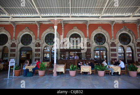Turkey, Istanbul, Sirkeci Gar, railway station interior, Orient Express restaurant. Stock Photo