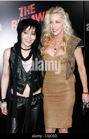 Joan Jett and Cherie Currie Los Angeles Premiere of 'The Runaways' held at Cinerama Dome Arclight Theaters in Hollywood Los Stock Photo