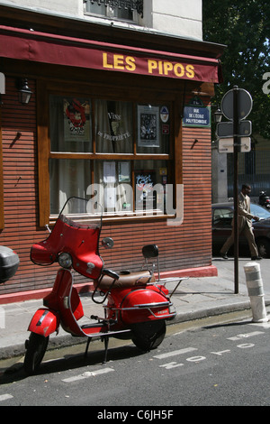 les pipos in the latin quarter paris france Stock Photo