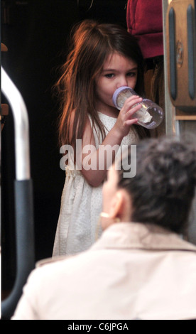 Suri Cruise on the set of 'Son of No One' filming in Queens New York City, USA - 09.04.10 Stock Photo