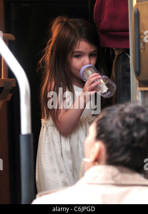 Suri Cruise on the set of 'Son of No One' filming in Queens New York City, USA - 09.04.10 Stock Photo