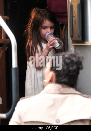 Suri Cruise on the set of 'Son of No One' filming in Queens New York City, USA - 09.04.10 Stock Photo