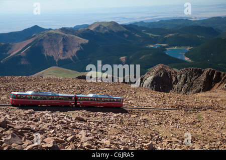 Pikes Peak Cog Railway Stock Photo