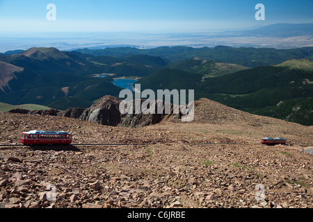 Pikes Peak Cog Railway Stock Photo