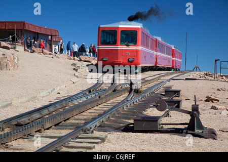 Pikes Peak Cog Railway Stock Photo