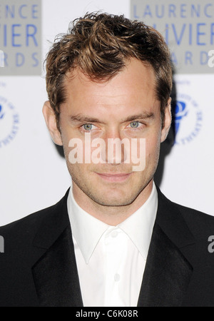 Jude Law attends The Laurence Olivier Awards at The Grosvenor House Hotel London, England - 21.03.10 Stock Photo