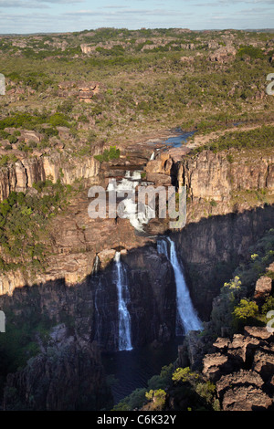 Twin Falls, Kakadu National Park, Northern Territory, Australia - aerial Stock Photo