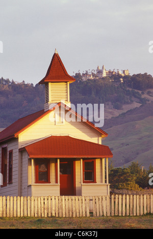 church and Hearst Castle, Hearst San Simeon State Historical Park, California, United States of America Stock Photo