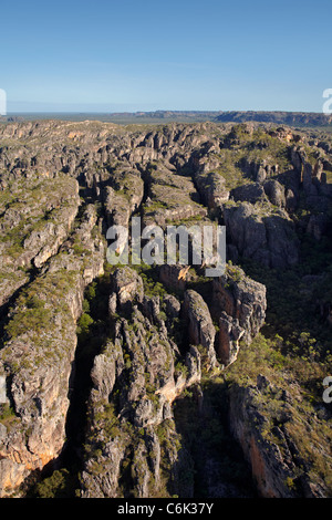 Eroded gorges, Dinosaur Valley, Arnhem Land escarpment, edge of Kakadu National Park, Arnhem Land, Northern Territory, Australia Stock Photo