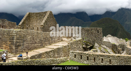 The Lost City of The Incas, Machu Picchu, Cusco Region, Peru Stock Photo