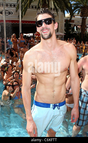 Michael Phelps Olympian Michael Phelps attends the Encore Beach Club 2011 season opening Las Vegas, Nevada - 16.04.11 Stock Photo